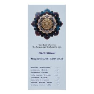 Starseed Geometry Mandala Design Rack Card