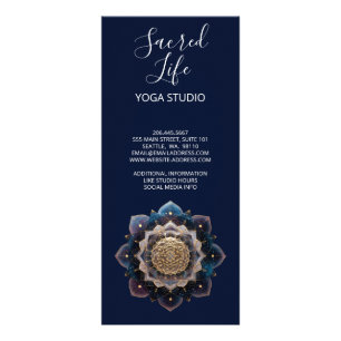Starseed Geometry Mandala Design Rack Card