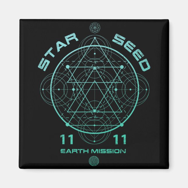 Starseed Sacred Geometry  Magnet (Front)