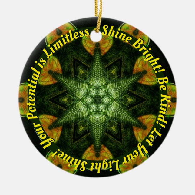 STARSEED Sticker Ceramic Ornament (Front)