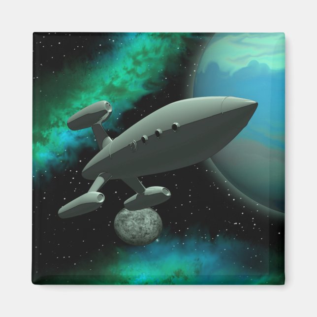 Starship Explorer (Square) Magnet (Front)