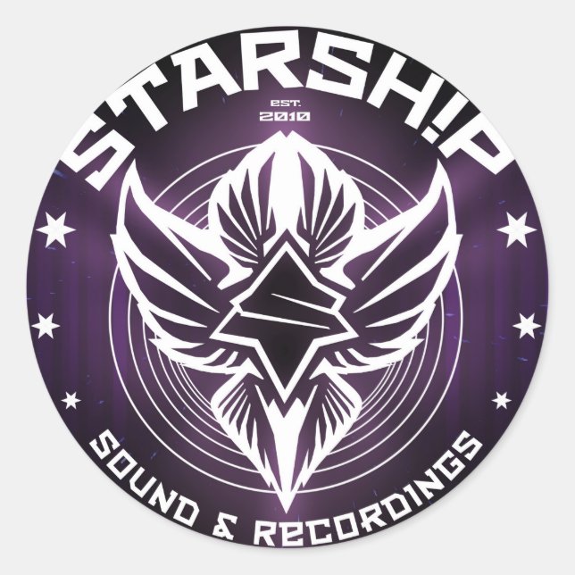 STARSHIP Sound & Recordings Sticker (Front)