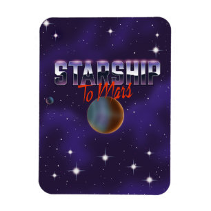 Starship to Mars Magnet