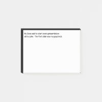 Start a Presentation with a Joke My Paycheck