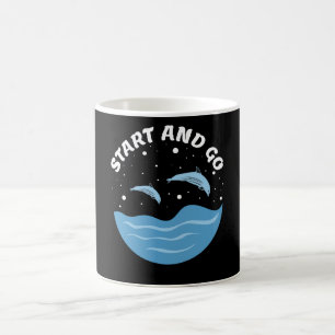 Start and Go! - Cute Dolphins Coffee Mug