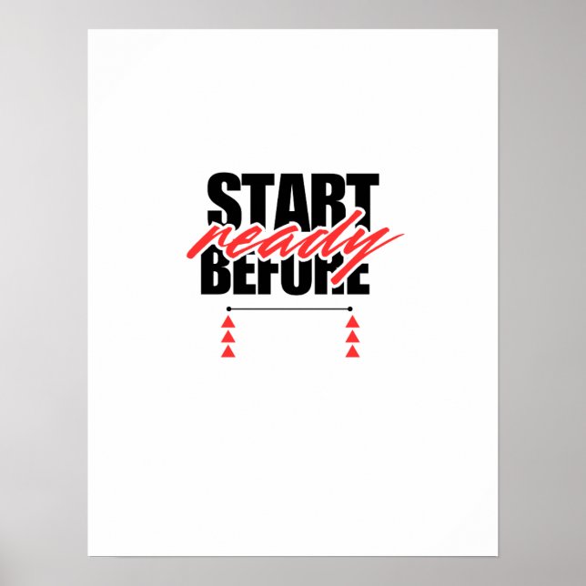 Start Before Ready Poster (Front)