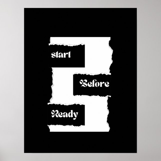 Start Before Ready Poster (Front)