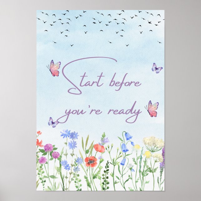Start Before You're Ready Poster (Front)