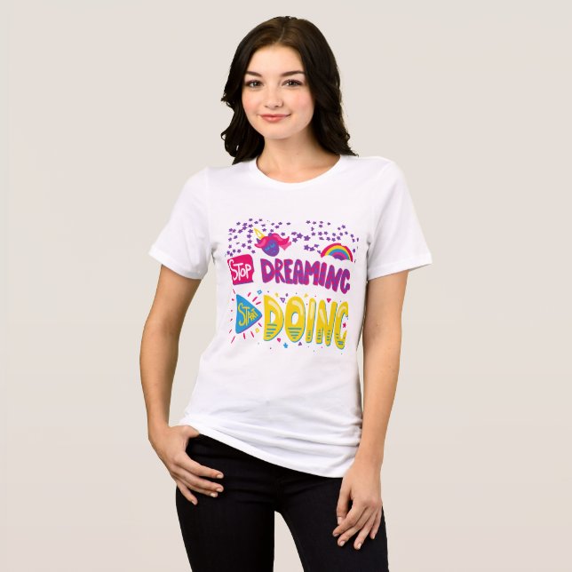 Start Doing Motivational  Tri-Blend Shirt (Front Full)