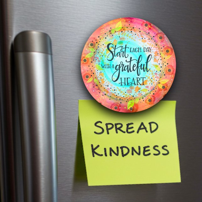 Start Each Day with a Grateful Heart Magnet (Creator Uploaded)