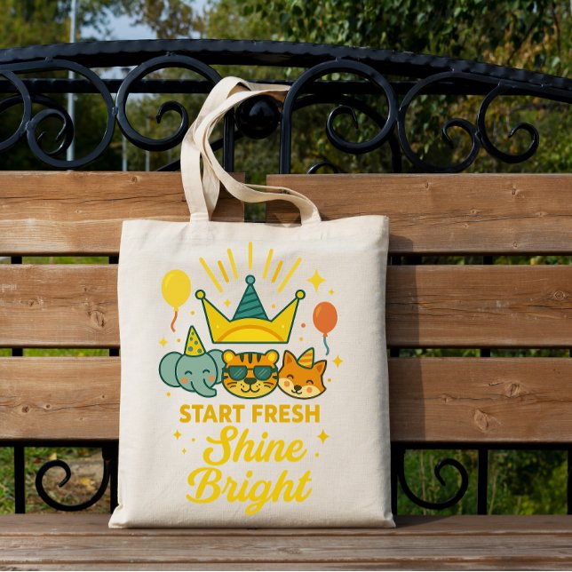 Start Fresh – Shine Bright Tote Bag (Creator Uploaded)