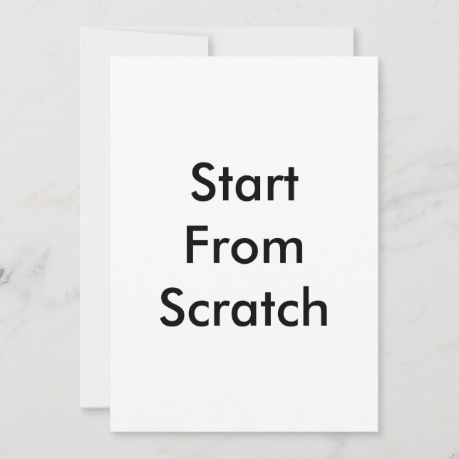 Start From Scratch (Front)