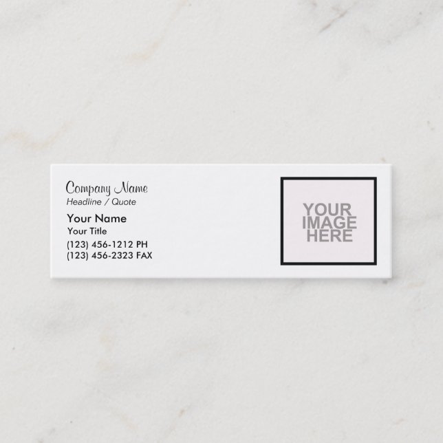 Start from Scratch! Mini Business Card (Front)