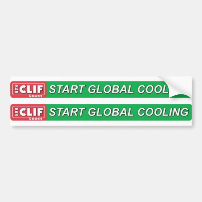 Start Global Cooling Top Tube Logo Bumper Sticker (Front)