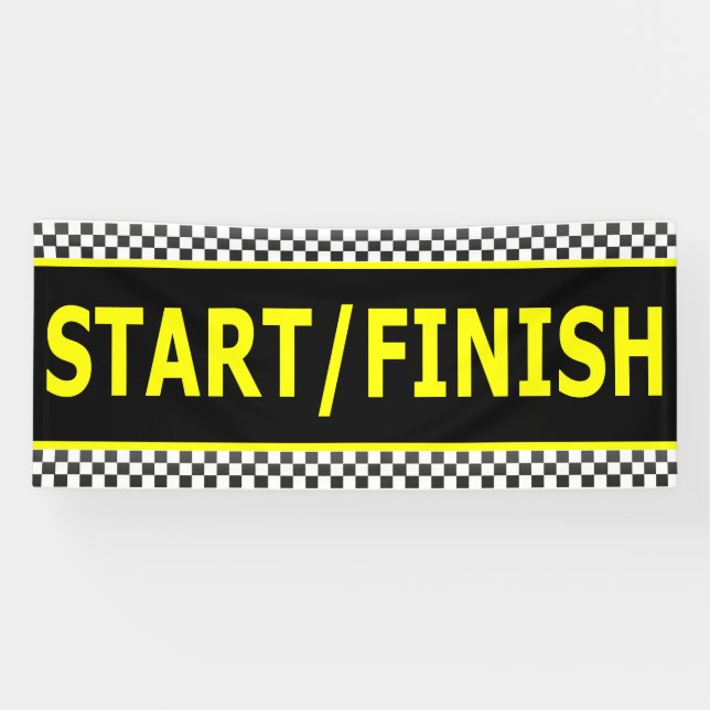 Start Line Finish Line Banner (Horizontal)