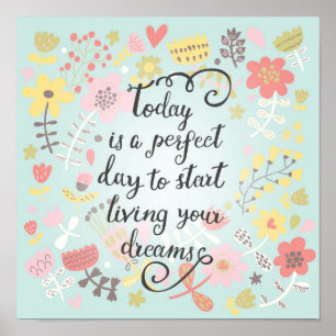 Start Living Your Dreams Poster