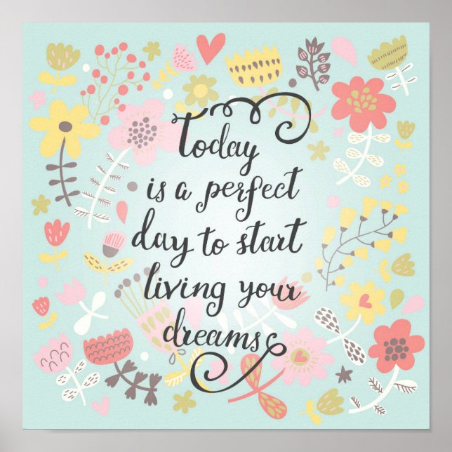 Start Living Your Dreams Poster (Front)