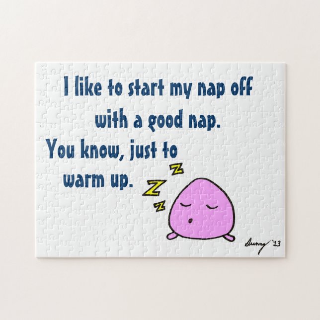 'Start My Nap With A Good Nap' Puzzle (Horizontal)