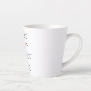 start now latte mug