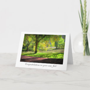 Start of Autumn / Fall - Congrats on New Job Card