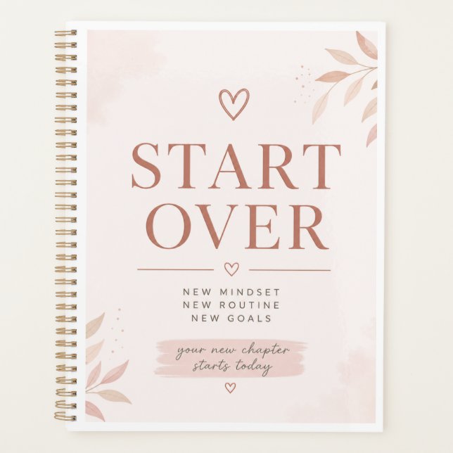 Start Over Planner – Feminine (Front)