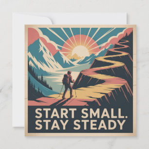 Start Small. Stay Steady Thank You Card