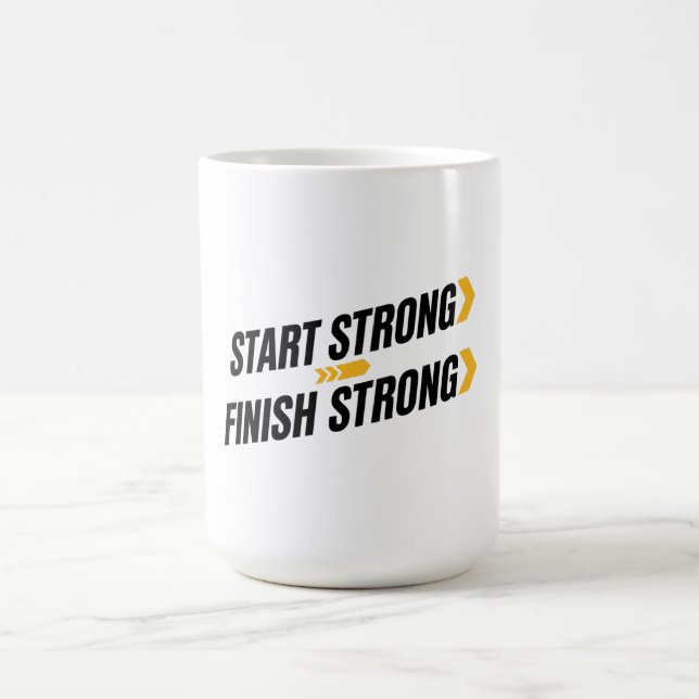 Start Strong Finish Strong Mug (Center)