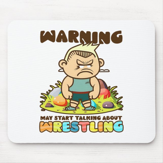 Start Talking Wrestling Design Wrestling Easter  Mouse Pad (Front)