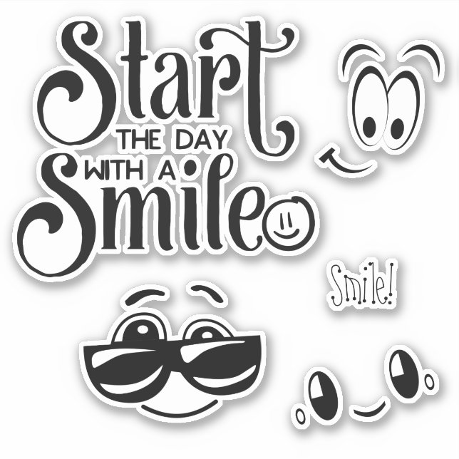 Start the Day with a Smile Quote (Front)