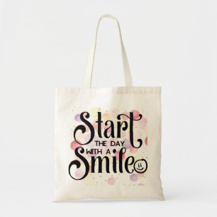 Start The Day with a Smile Tote Bag