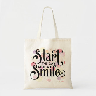 Start The Day with a Smile Tote Bag