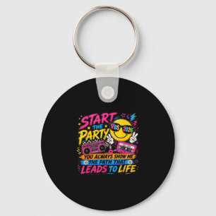 Start the party vbs 2026 retro christian youth key ring