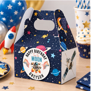start tow the moon 2nd Birthday Space Favour Box