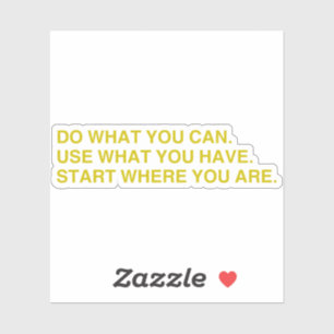 Start Where You Are