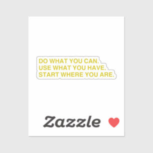 Start Where You Are