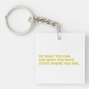 Start Where You Are Key Ring