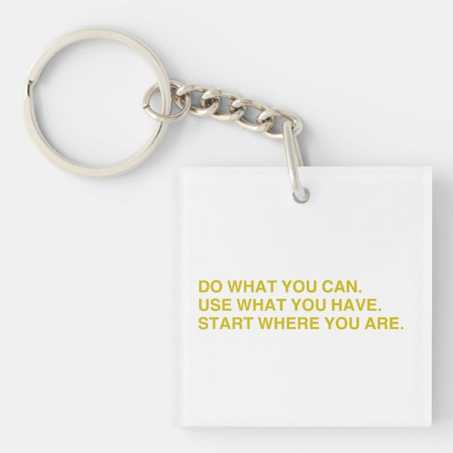 Start Where You Are Key Ring (Front)