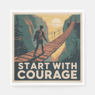 Start With Courage Napkin