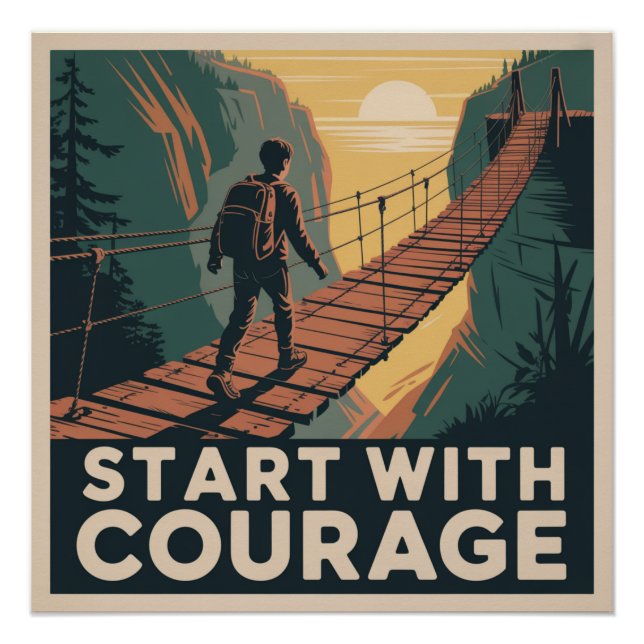 Start With Courage Poster (Front)