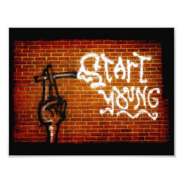Start Young Photo Print (Front)