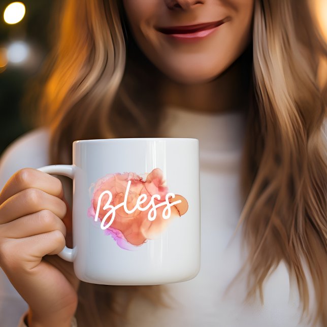 Start Your Day Right with a Bless Coffee Mug (Creator Uploaded)
