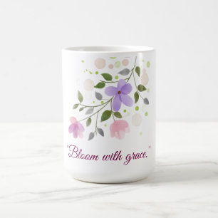 Start your day soft, strong, and blooming. coffee mug