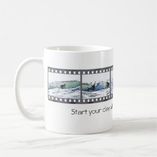 Start your day with a wave--go surfing! coffee mug