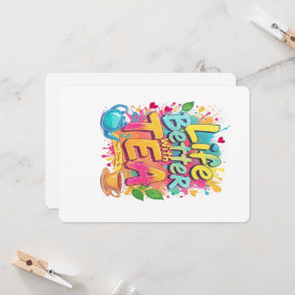 Start your day with positivity! ☕ This vibrant 'L Invitation