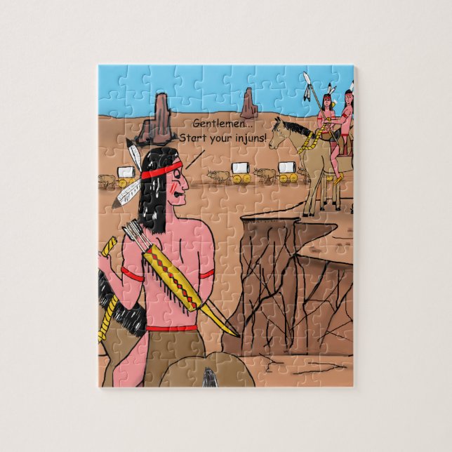 "Start Your Injuns" Jigsaw Puzzle (Vertical)