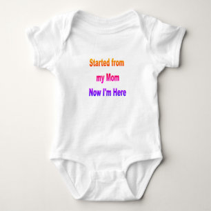 Started from Mum Now I'm Here Toddler Bodysuit