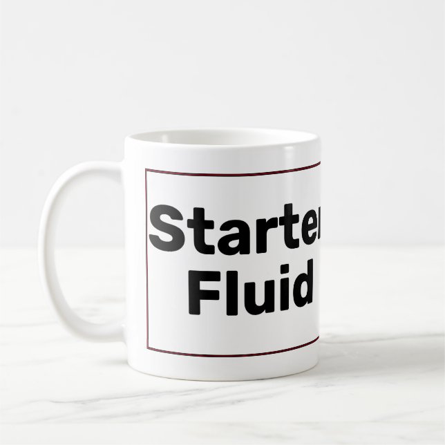 Starter Fluid Coffee Mug (Left)