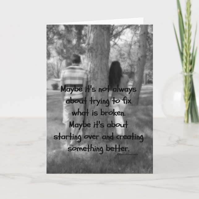 Starting Over and Forgiving the Past Card (Front)