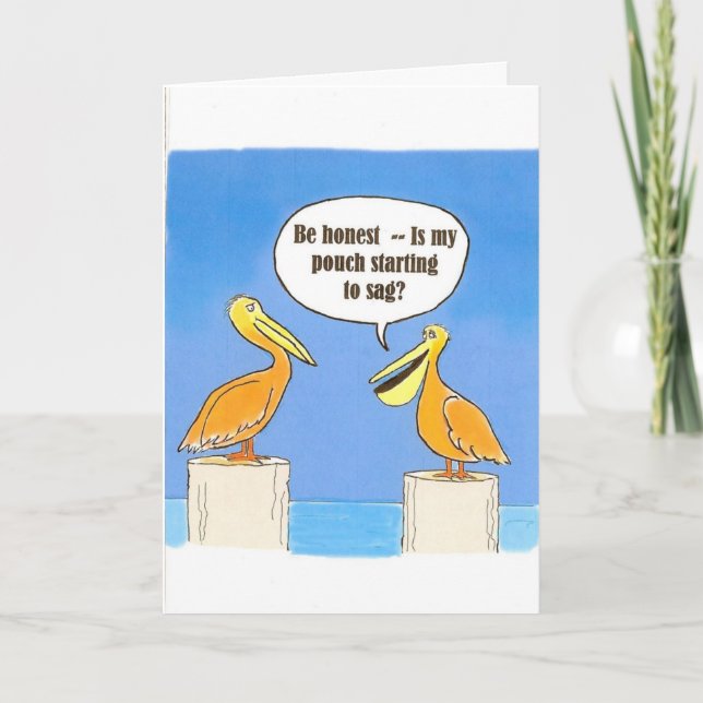 Starting to sag in old age card (Front)