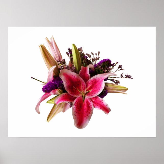 STARTING UNDER $20 -Bouquet With Stargazer Liliesc Poster (Front)